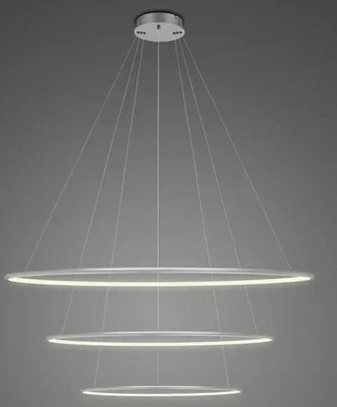 Darmowa Dostawa - Lampa wisząca 1x68 W srebrna Altavola Design Led Shape LA075P80in3ksilver