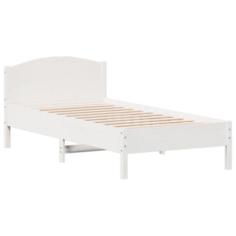 Łóżko drewniane WaszeMeble 75x190 cm biała WM-842627 1 szt.