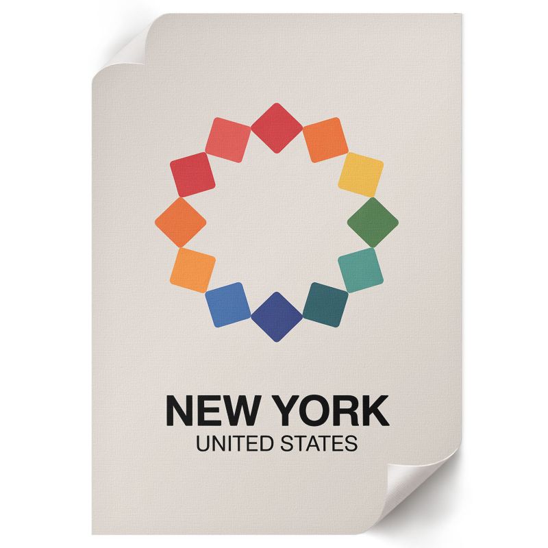 Plakat Do Łazienki ArtPrintCave 42x59,5 cm New York ilustracja Piotr Dąbrowski 1 szt.