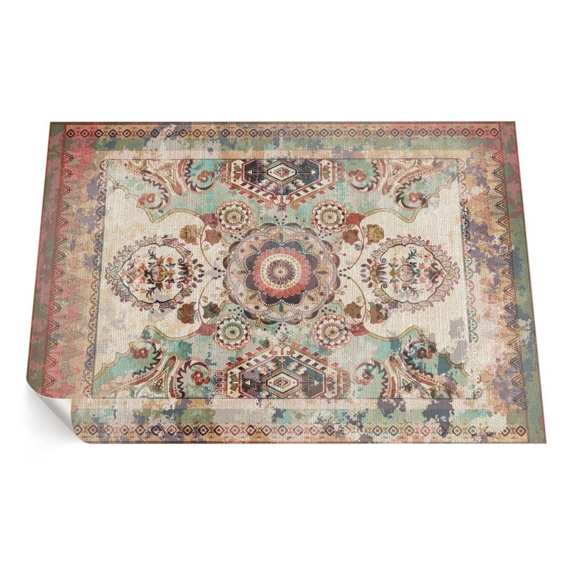 Balkonowy Dywan Winylowy UV ArtPrintCave 100x150 cm Kolorowy dekoracyjny ornament 1 szt.