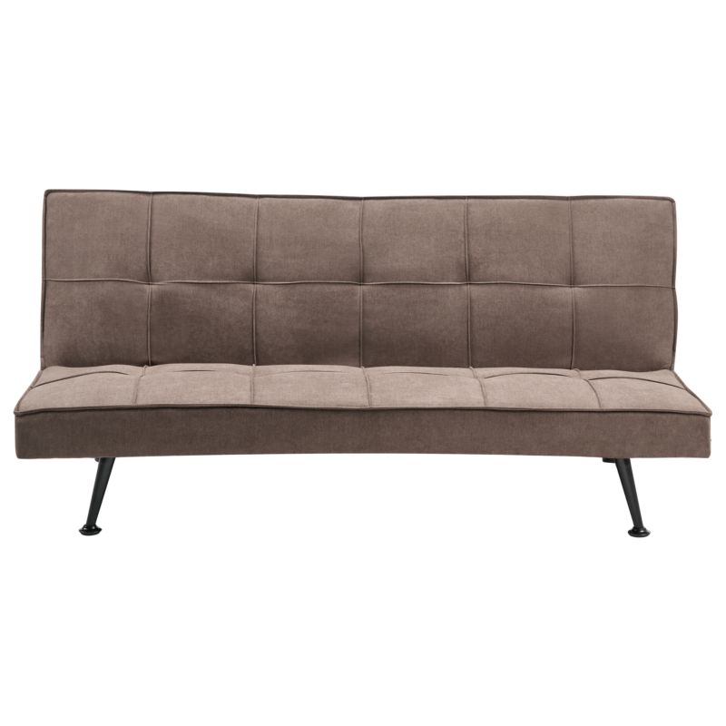 Sofa rozkładana dla 3 osób Hasle Brązowy 1 szt.