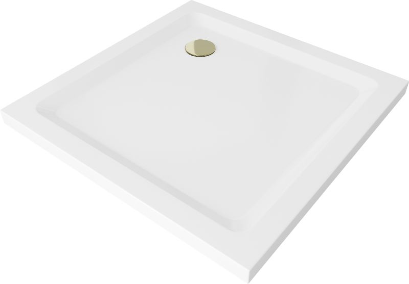 Brodzik kwadratowy Mexen Flat biały 80x80 cm 1 szt.