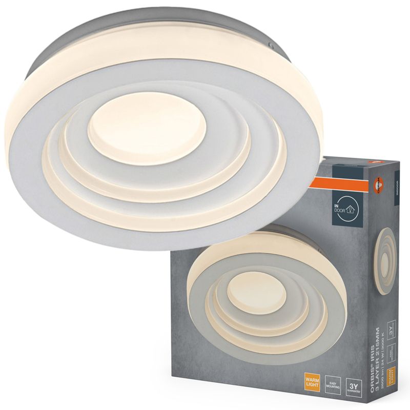 Plafon Osram Orbis Lampa Sufitowa Plafon LED 24W 900lm 3000K Okrągły Biały 1 szt.