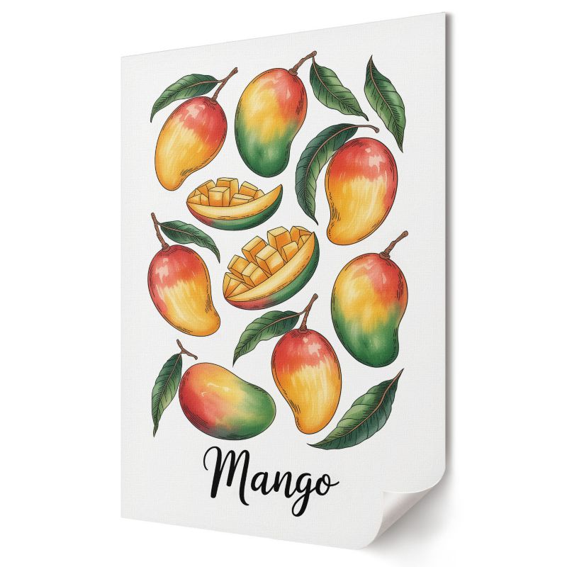 Plakat na płótnie Wallfluent Format A2 Egzotyczne mango Formacja Artystyczna 3 Steps 1 szt.