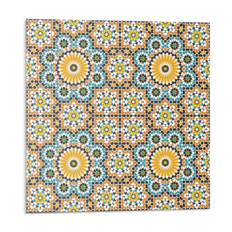 Kafelki samoprzylepne Wallfluent 50x50 cm Kwintesencja mozaiki w kwiatowej odsłonie 4 szt.