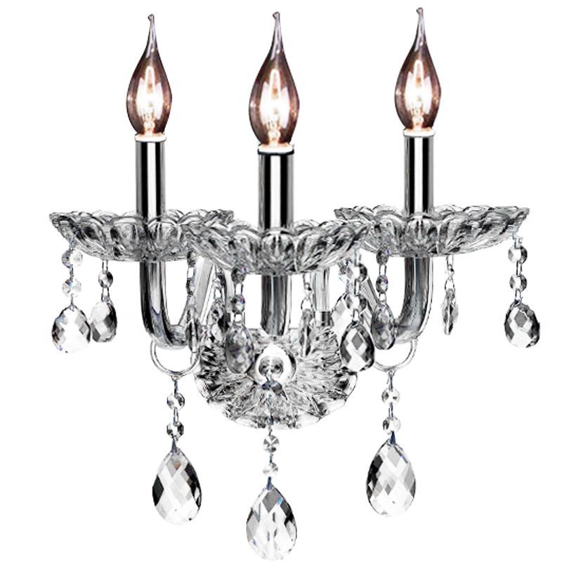 Lampa Kryształowa Kinkiet Toolight 300759 Szary