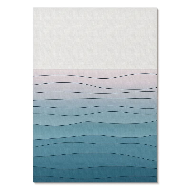 Plakat na Ścianę Tulup 29,7x42 cm (A3) Minimalistyczne fale Do salonu, sypialni, biura 1 szt.