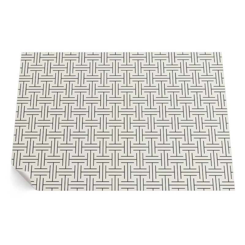 Zewnętrzny Dywan Winylowy ArtPrintCave 120x180 cm Regularne linie minimalistyczny labirynt 1 szt.