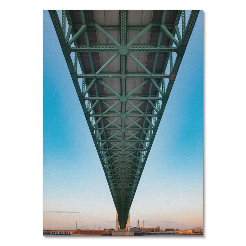 Nowoczesny Plakat na Płótnie Tulup 29,7x42 cm (A3) Pod mostem Do biura, salonu, przedpokoju 1 szt.