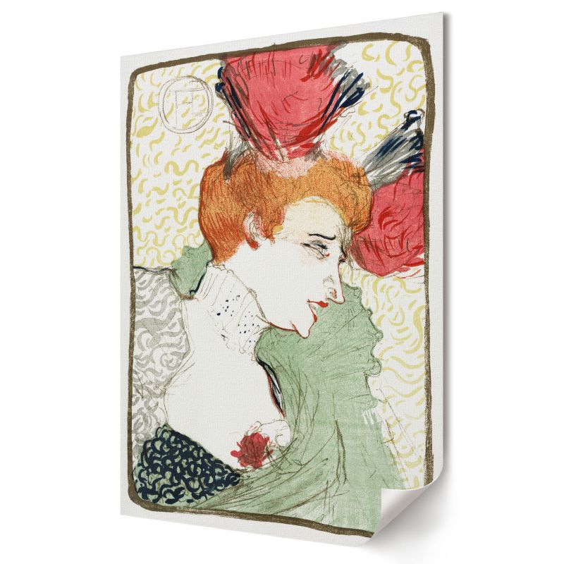 Plakat na płótnie Wallfluent Format A4 Popiersie panny Lender Artysta Henri de Toulouse-Lautrec 1 szt.
