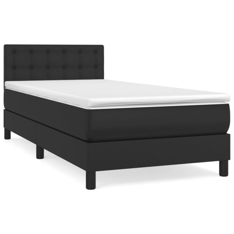 Łóżko kontynentalne WaszeMeble 80x200 cm czarne WM-3141089 1 szt.