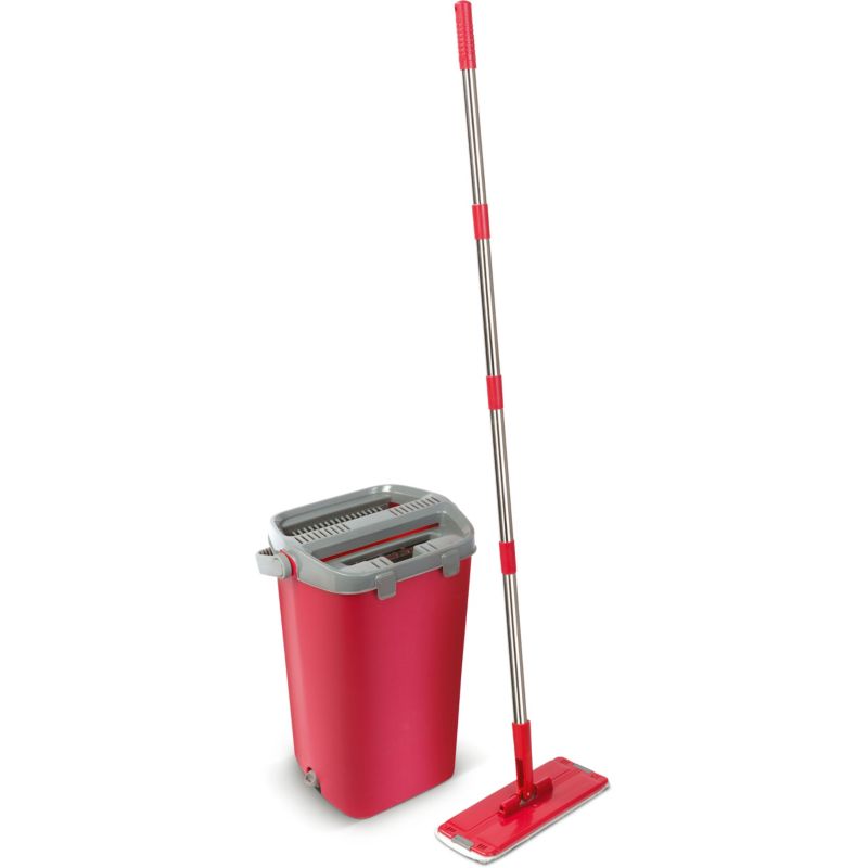 Mop Płaski Lamart LT8067 125cm Składany Wysokie Wiadro 11 Litrów Podłogi Pcv Parkiety 1szt