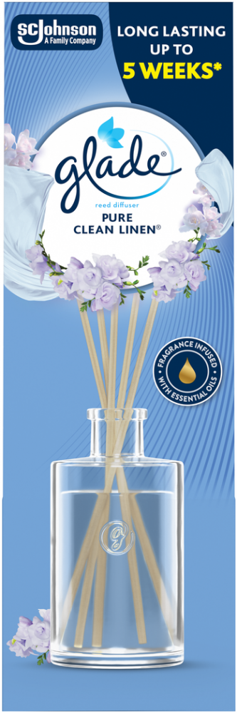 Patyczki zapachowe Glade Reed Diffuser Pure Clean Linen, 50ml
