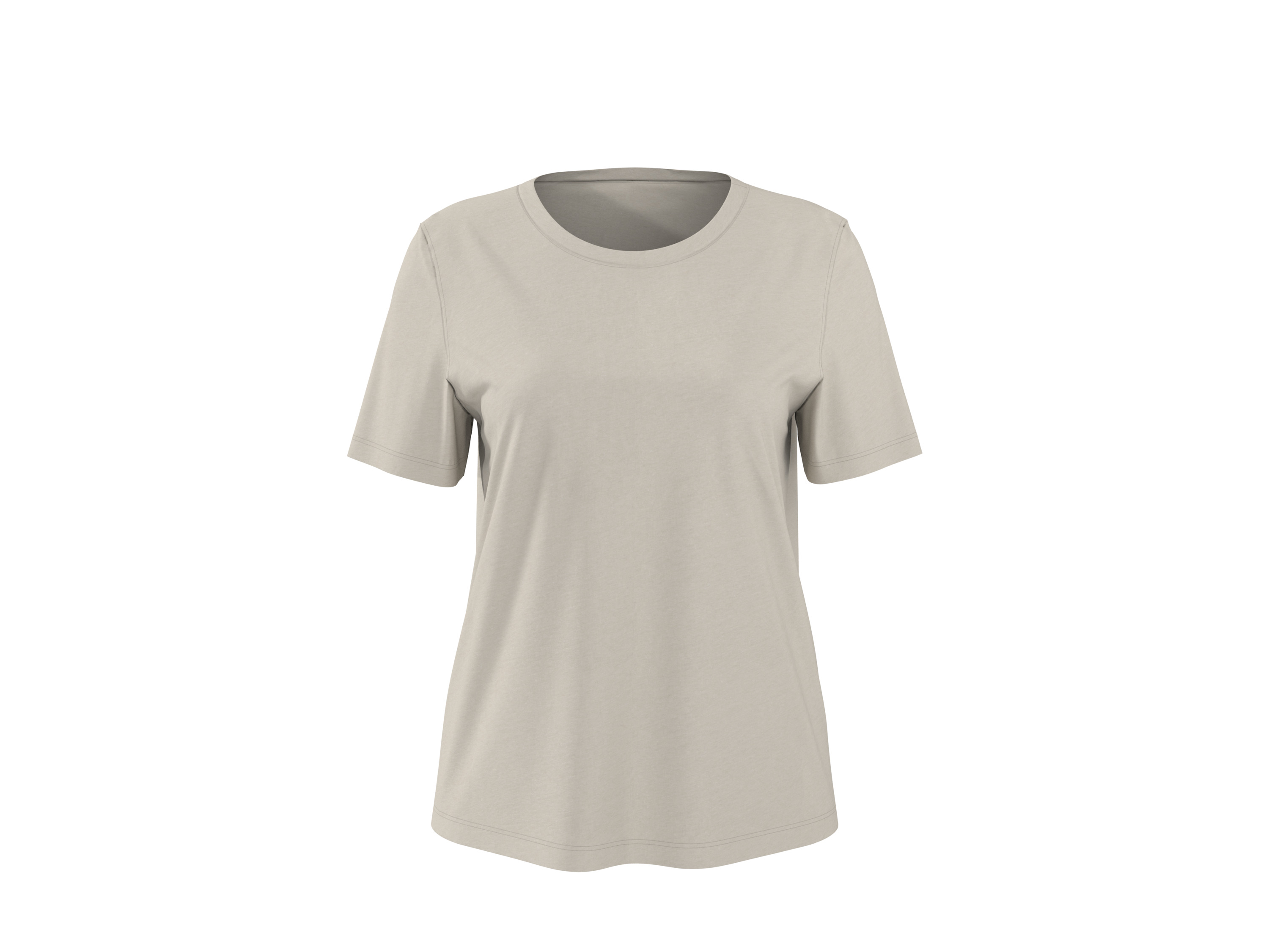 esmara T-shirt damski z lnem Beżowy, L44/46