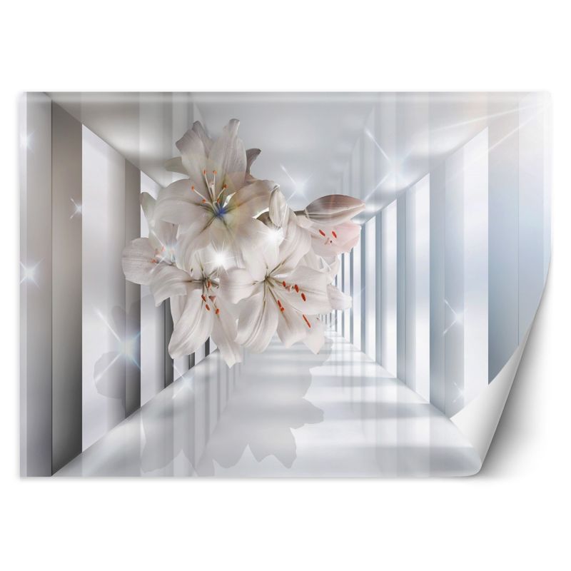 Fototapeta Feeby do pokoju Kwiaty w tunelu 3D 368x254 1 szt