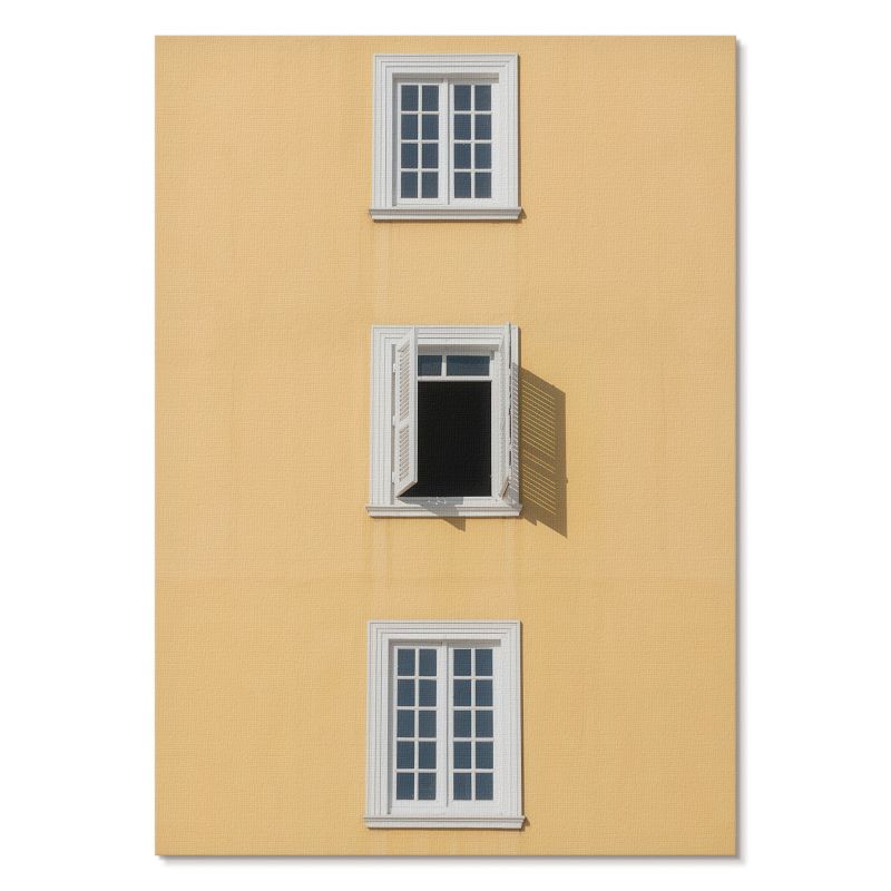 Obraz Plakat Canvas Tulup 29,7x42 cm (A3) Żółta fasada Do salonu, biura, sypialni 1 szt.