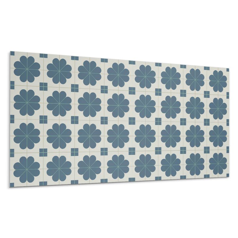 Kafelki samoprzylepne Wallfluent 40x20 cm Kwiaty w kratkę 10 szt.