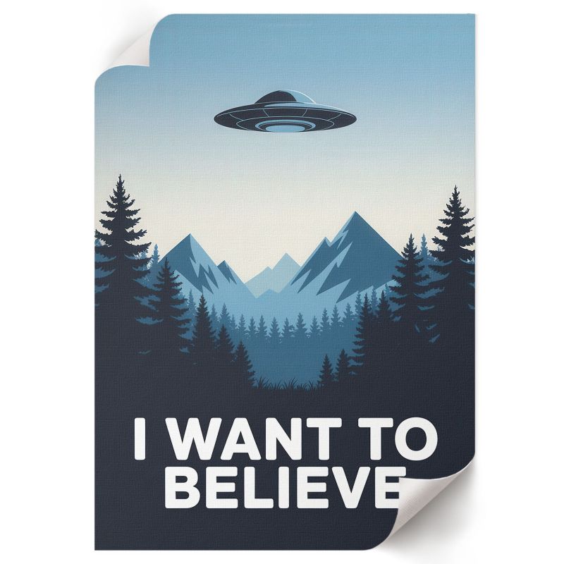 Wydruk Na Płótnie ArtPrintCave 42x59,5 cm Plakat UFO North Form 1 szt.