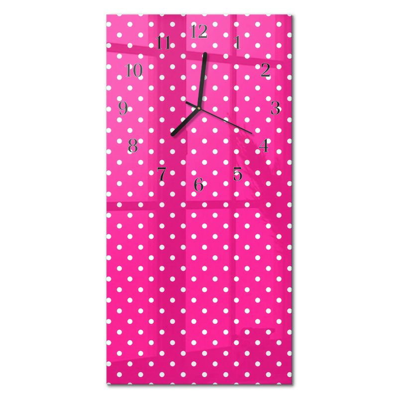 Designerski Zegar Ścienny Tulup 30x60 cm z Czarnymi Wskazówkami Zwrotnica 1 szt.