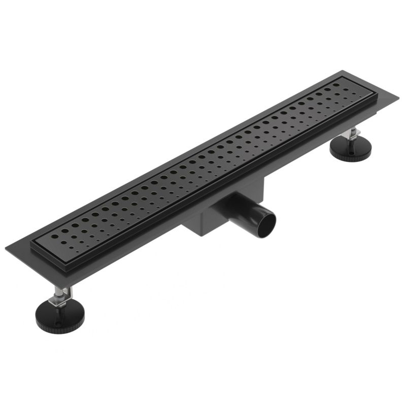 Odpływ liniowy SEVANTE z maskownicą WK105 50 cm czarny FLAT 1szt.