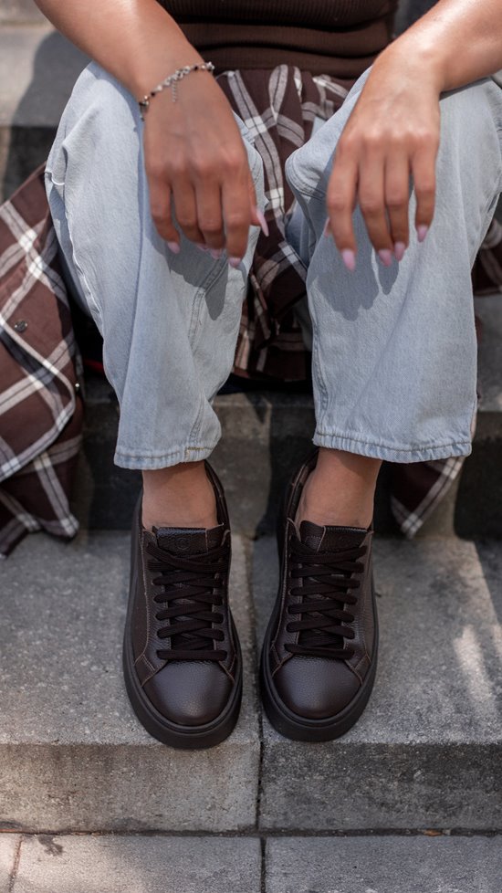 Sneakersy Brąz Groch / Brąz dostępne od ręki