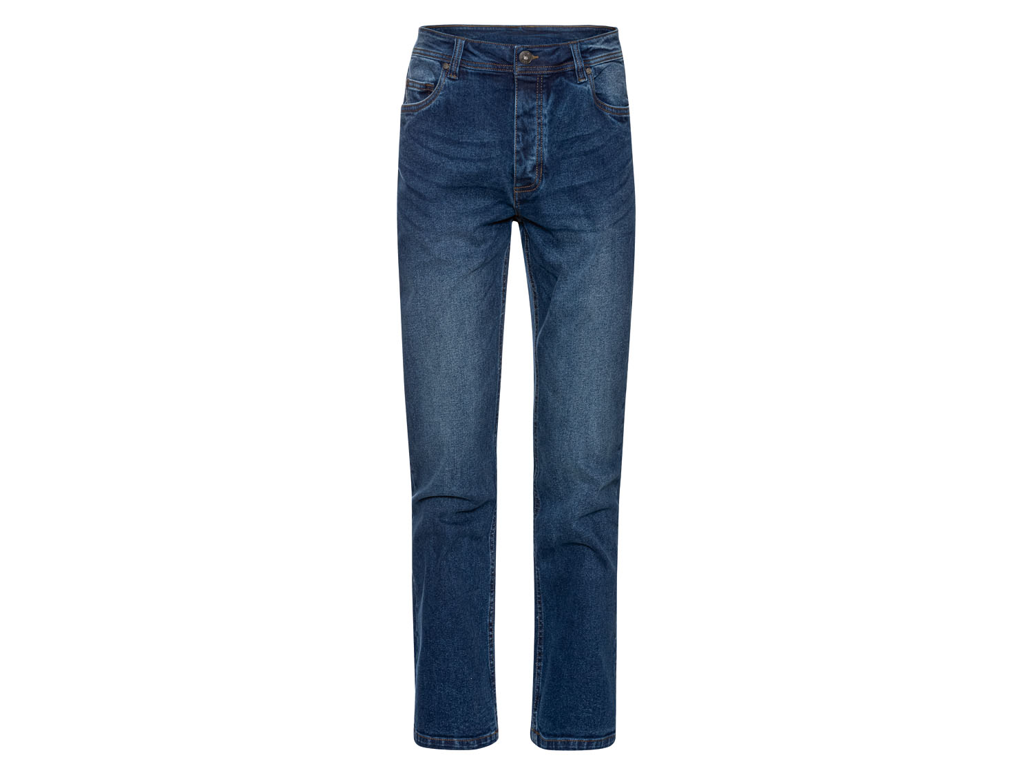 Livergy Jeansy męskie z bawełną, Straight Fit 46 30/32, Niebieski