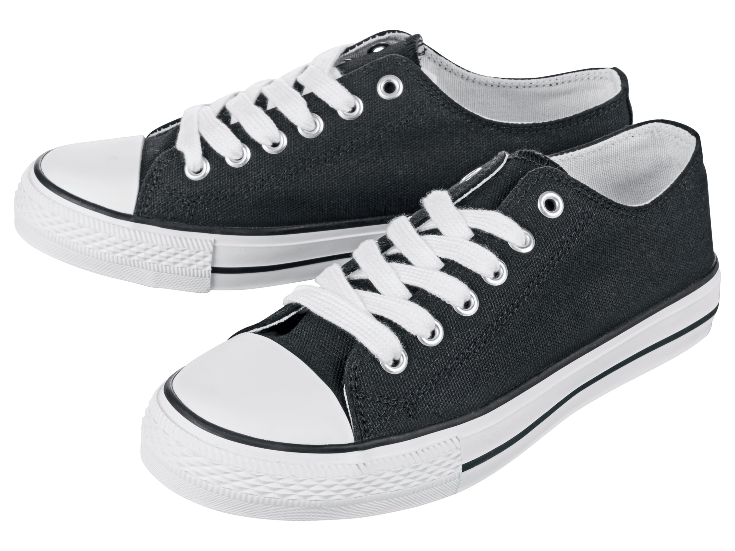 Sneakersy damskie / męskie z bawełną Czarny, 42