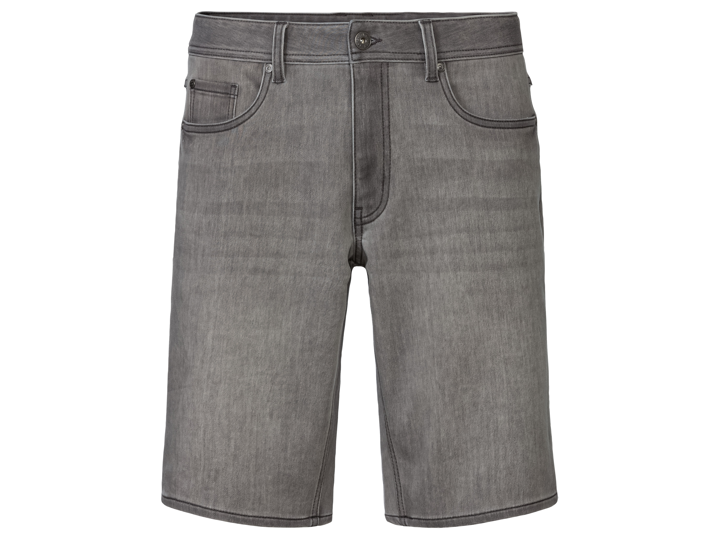 Livergy Bermudy męskie z jeansu dresowego 58, Jasnoszary
