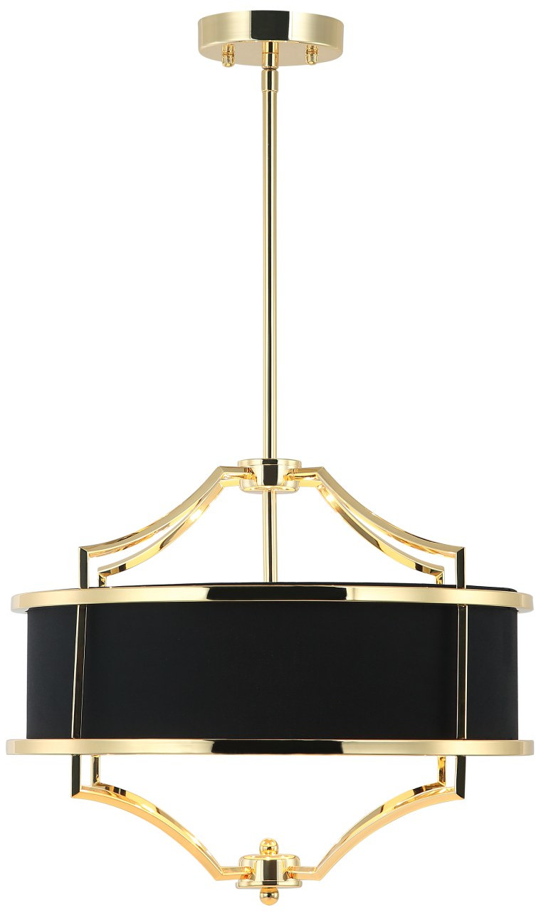 Darmowa Dostawa - Lampa podsufitowa 4x15 W czarna-złota Orlicki Design Stesso OR84153