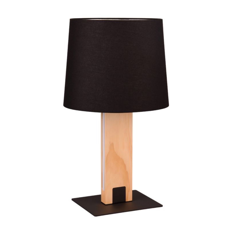 Lampa stołowa Trio Rahul jasne drewno-czarna 1xE27x40W IP20 wym:50x28x28cm - 1 szt.