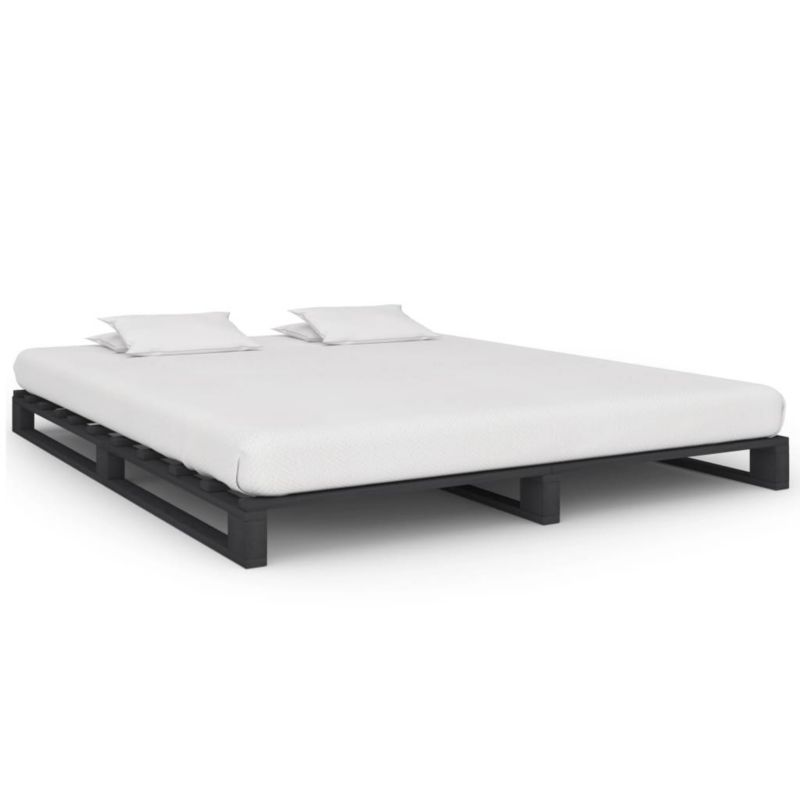 Łóżko drewniane WaszeMeble 200x200 cm szara WM-285254 1 szt.