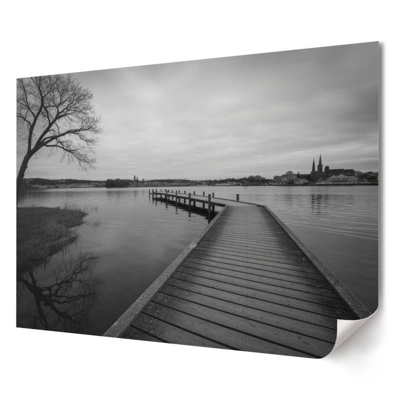 Plakat canvas Wallfluent Format A3 Pomost i jezioro Artysta P. van B. 1 szt.