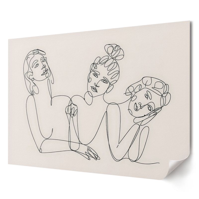 Plakat na ścianę Wallfluent Format A4 Kobiety lineart Artysta PL.Art 1 szt.
