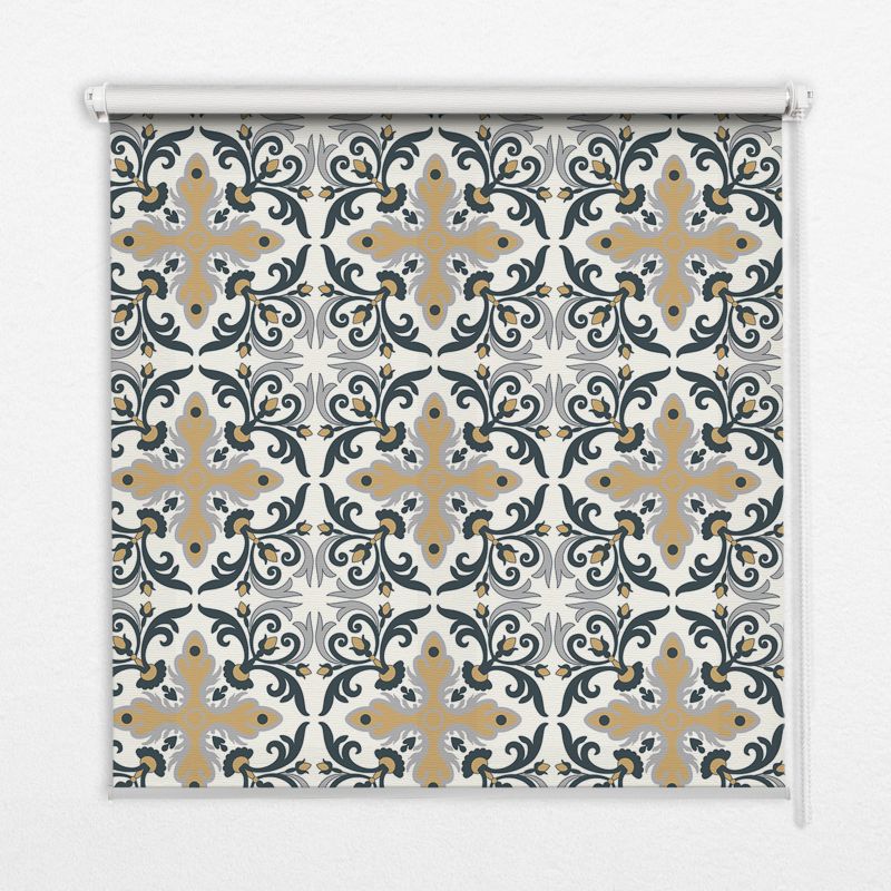 Roleta Wewnętrzna Tulup 150x180 cm Marokańska Kafelka Montaż do ściany/sufitu 1 szt.