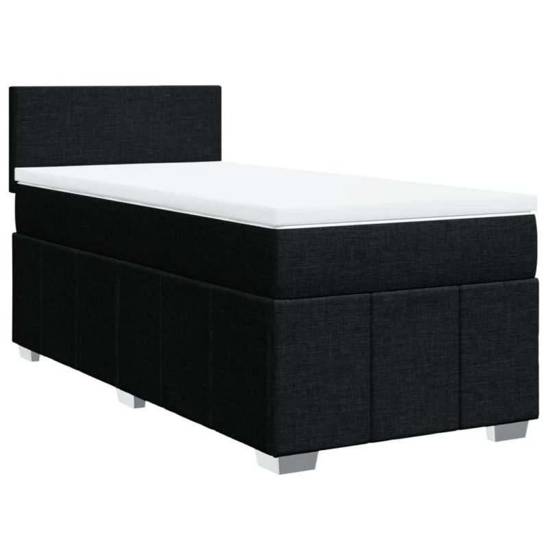 Łóżko kontynentalne WaszeMeble 80x200 cm czarne WM-3289190 1 szt.