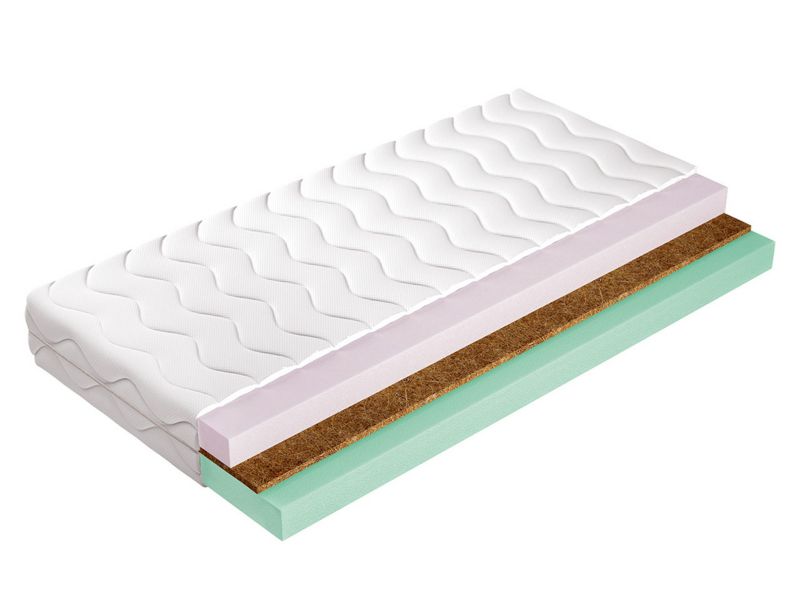 Dwustronny materac piankowy MIRJAN 24 Live Kokos 19 cm 180x200 1 szt.