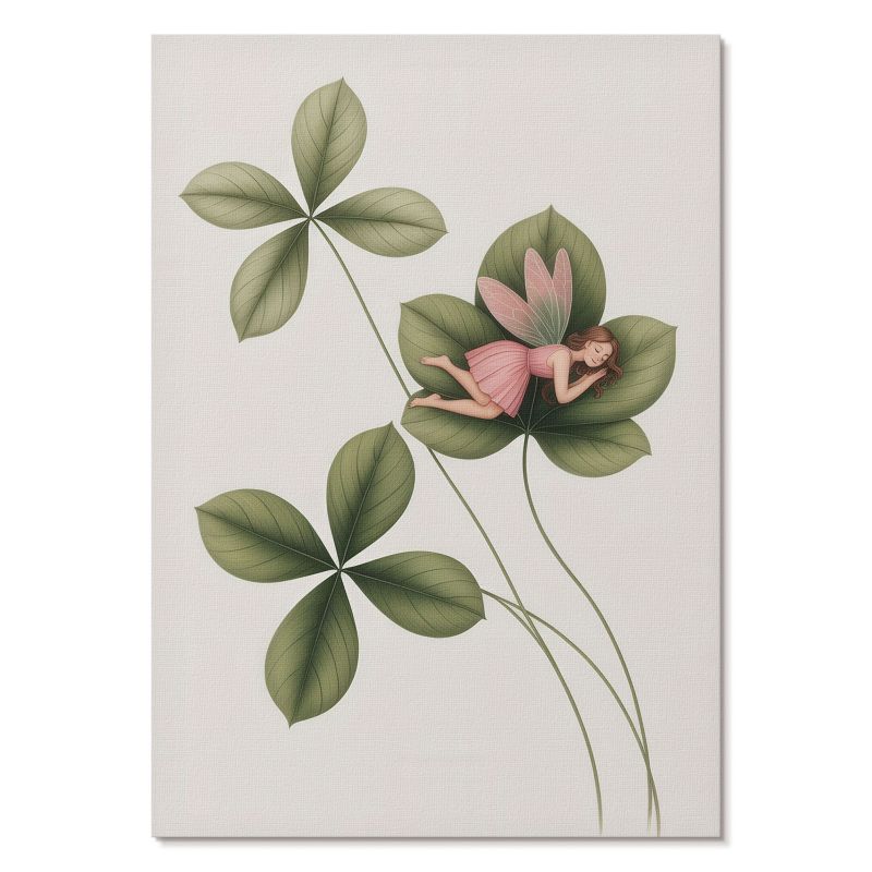 Obraz Plakat Canvas Tulup 42x59,4 cm (A2) Wróżka na kwiatku Do sypialni, przedpokoju, salonu 1 szt.