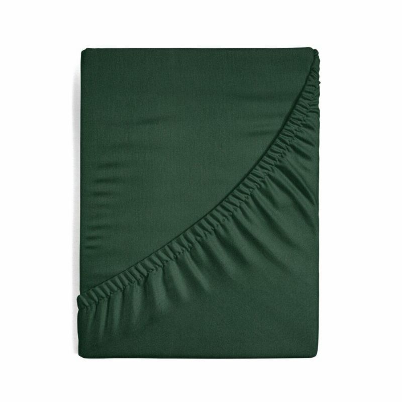 Prześcieradło JERSEY Eurofirany zielone bawełna 180x200 cm 1 szt.