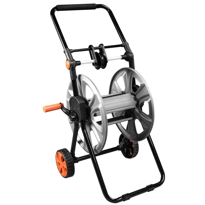 Wózek do węża NEO TOOLS metalowy, do 60 m węża 1/2", z prowadnicą węża 1 szt
