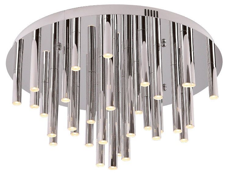 Lampa sufitowa wisząca Maxlight Organic 1588 chromowana tuby wbudowany LED 33W 1 szt.