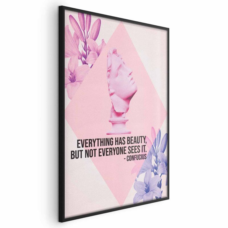 Plakat Artgeist Konfucjusz o Pięknie 21x30 cm z ramą czarną 1 szt