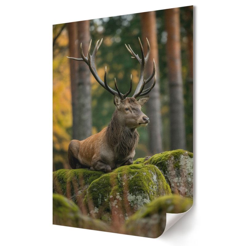 Plakat Wallfluent Format A1 Dostojny jeleń Artysta ArTi 1 szt.