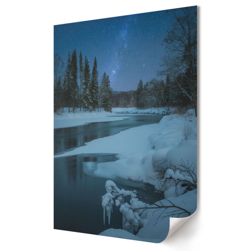 Plakat canvas Wallfluent Format A4 Zimowa noc Artysta Magnus 1 szt.