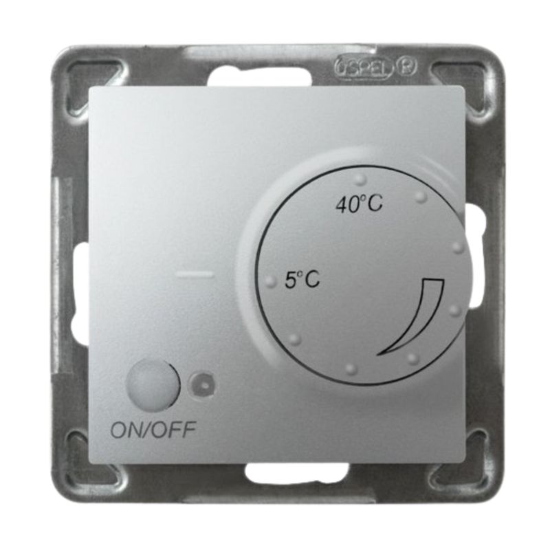 Regulator temperatury Ospel Impresja czujnik podpodłogowy srebrny 1 szt.