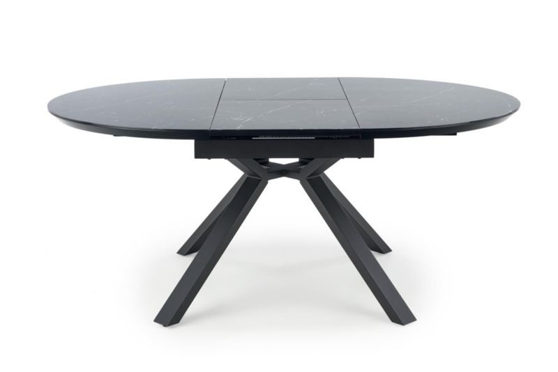 Stół Halmar rozkładany VERTIGO 130(180)x130 czarny marmur 1 szt