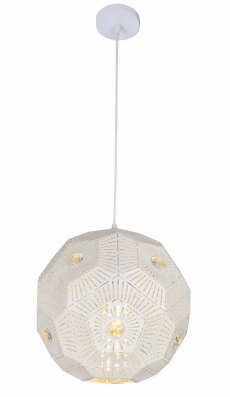 Lampa sufitowa Candellux Euphoria biała wym: 120 x 30 x 30 cm 1xE27 x 40W 1 szt.