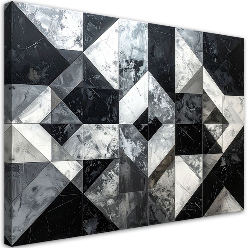 Obraz do salonu sypialni kuchni biura loftu Feeby Czarno biała 90x60cm 1szt