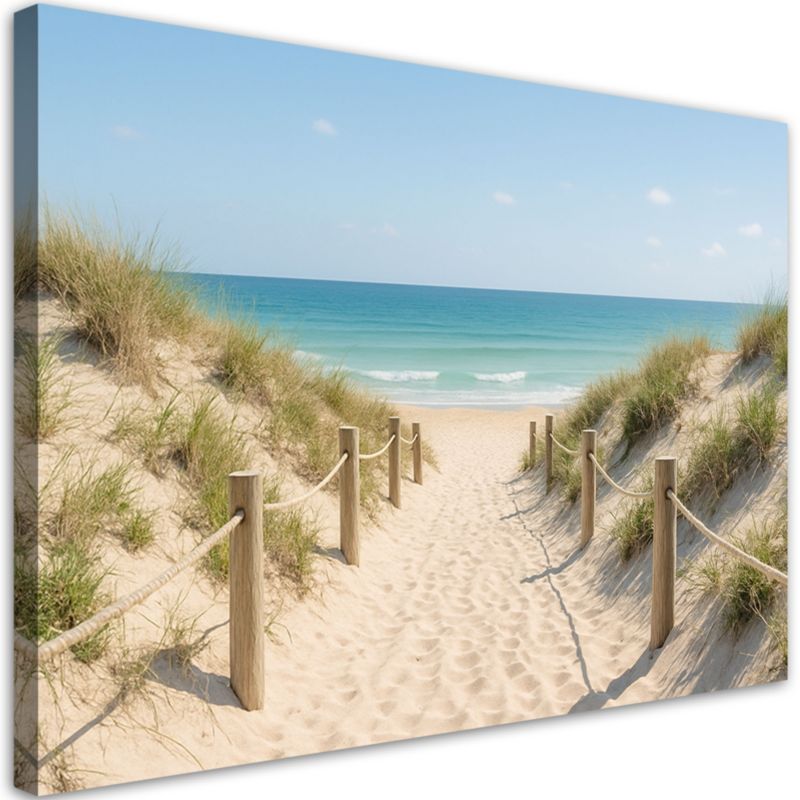 Obraz do salonu sypialni kuchni Feeby Ścieżka na plażę Shabby Chic 60x40cm 1szt