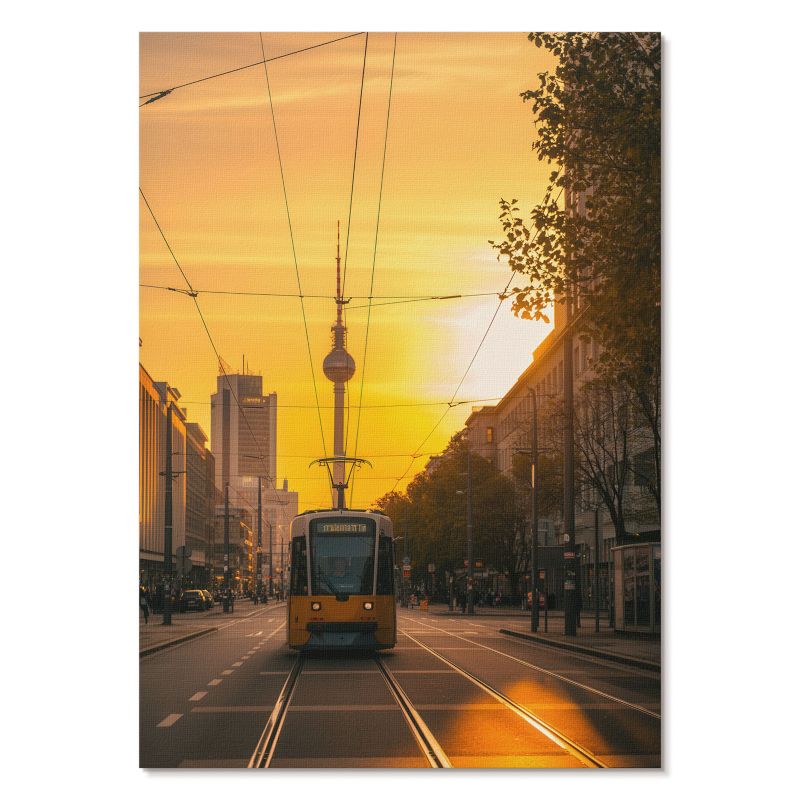 Plakat na Płótnie Tulup 29,7x42 cm (A3) Miejski tramwaj Do biura, salonu, przedpokoju 1 szt.