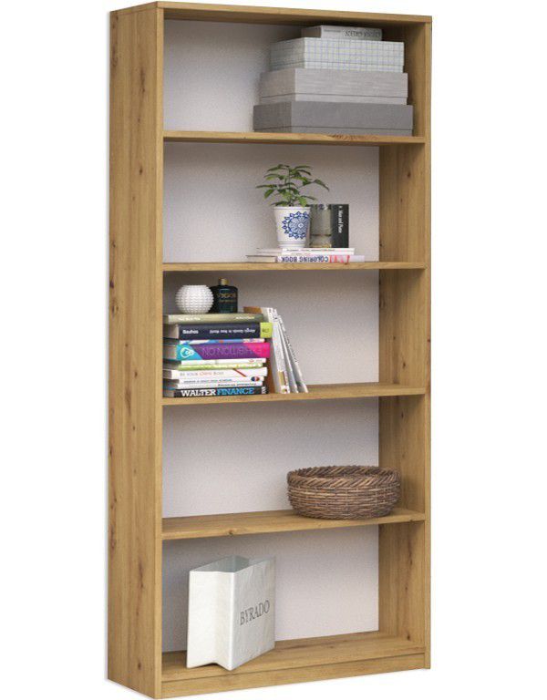 Regał Na Książki Topeshop R80 80 Cm Dąb Artisan 30x80x182 cm 1 szt.